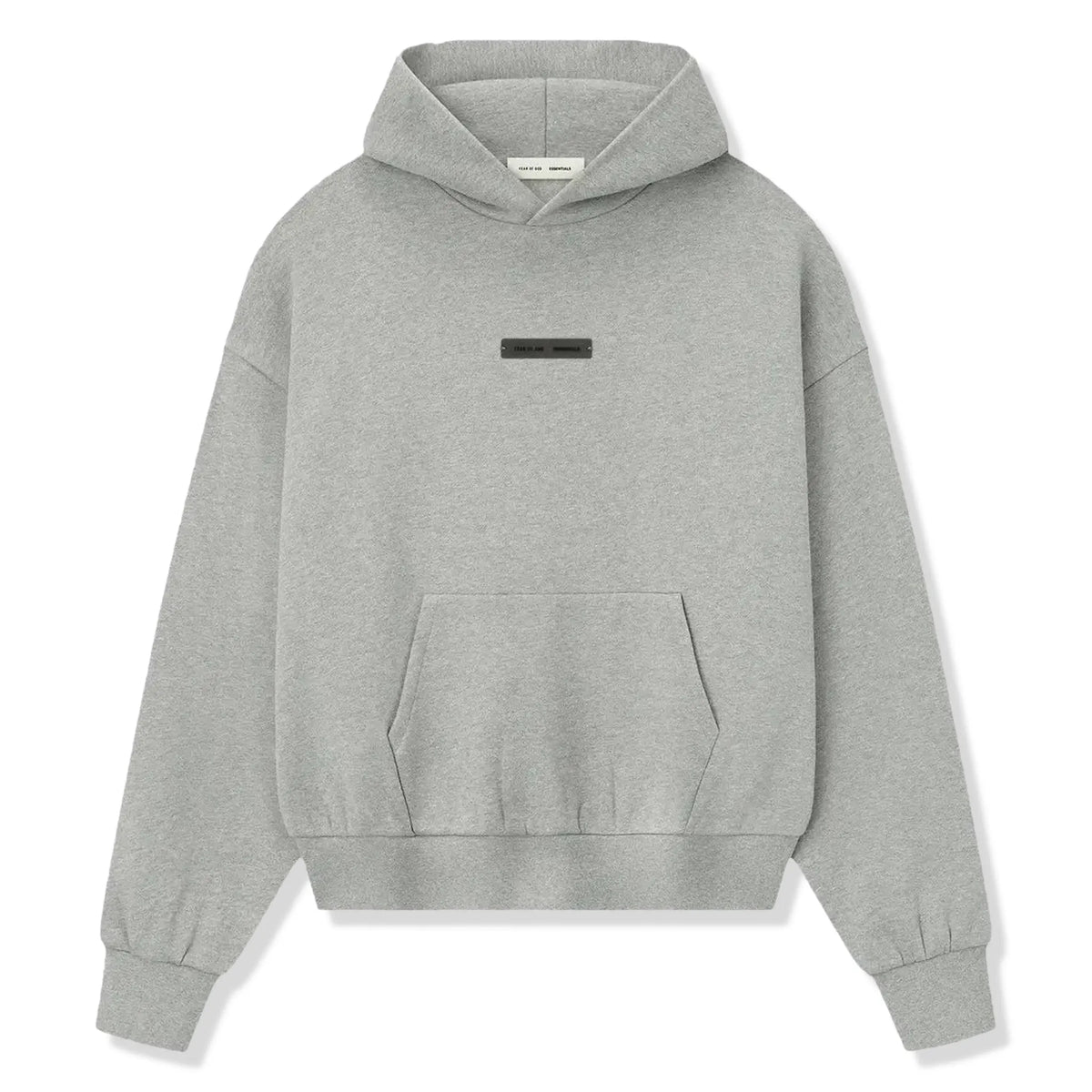 Fear Of God Essentials Classic Fleece Concrete Heather Hoodie (FW25) Main image