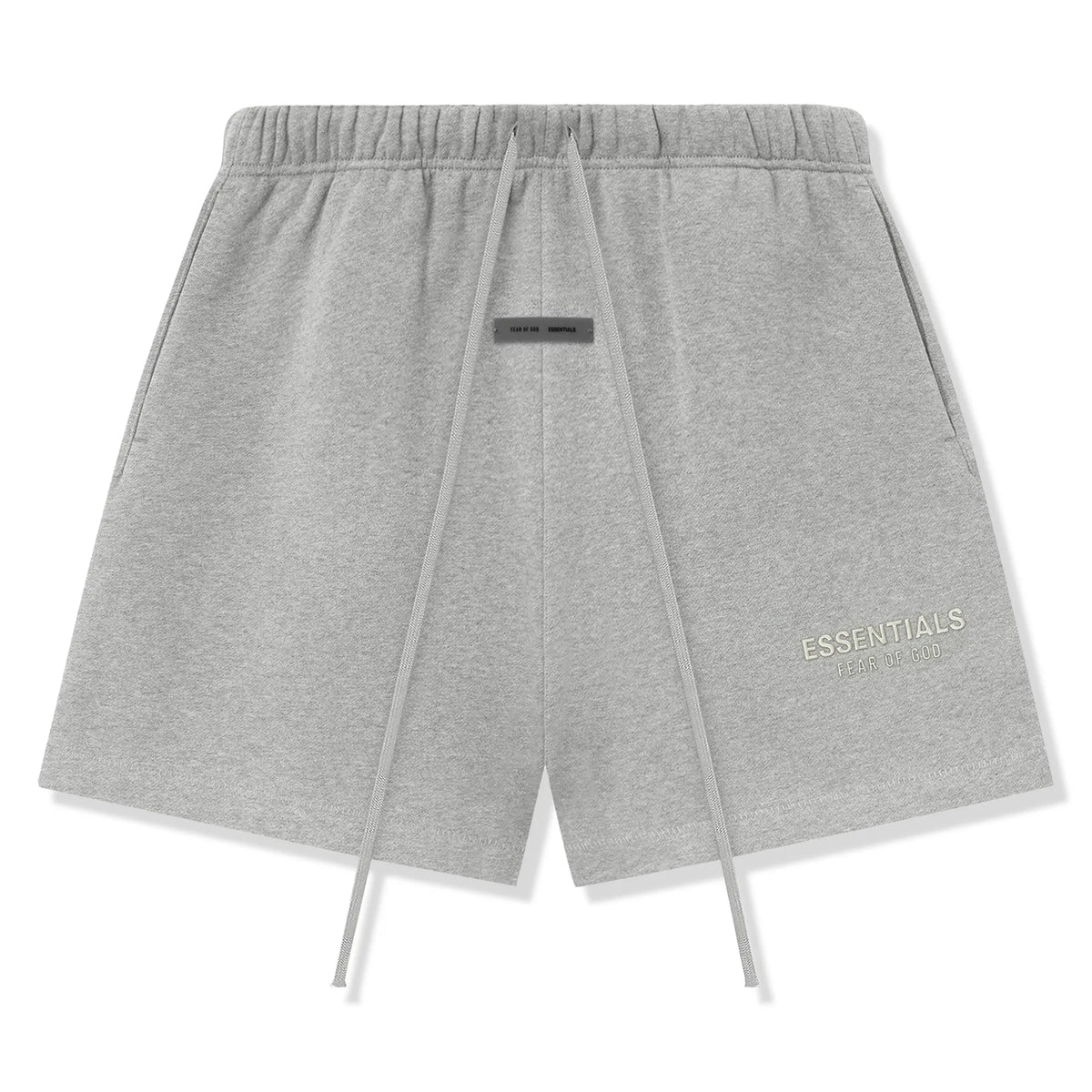 Fear Of God Essentials Classic Fleece Concrete Heather Shorts (FW25) Main image