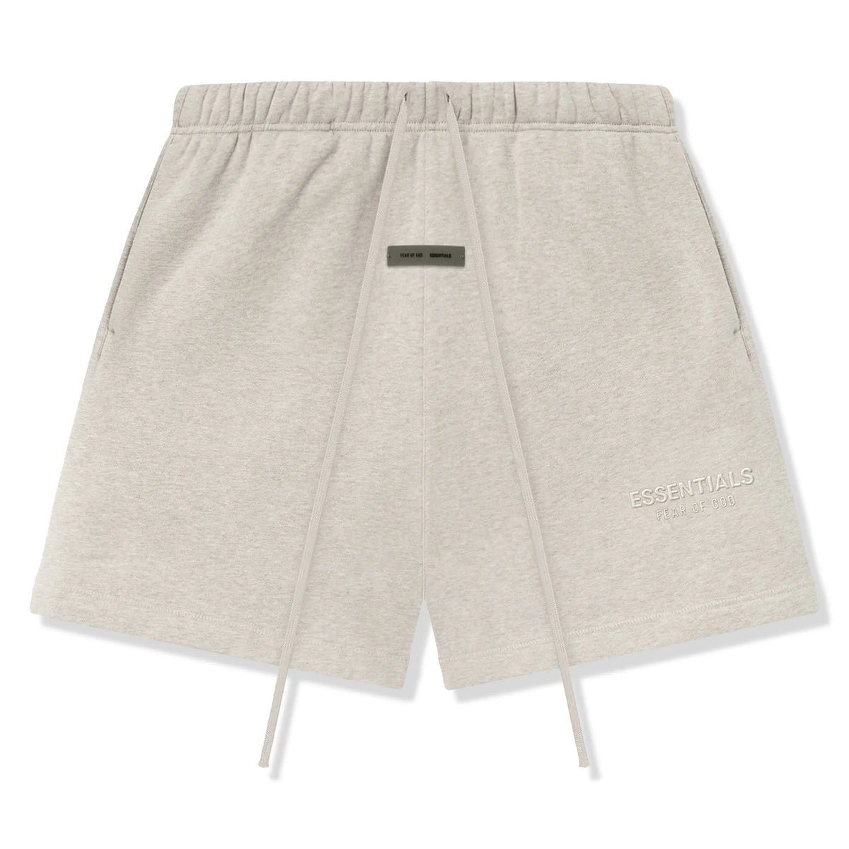 Fear Of God Essentials Classic Fleece Heather Stone Shorts (FW25) Main image