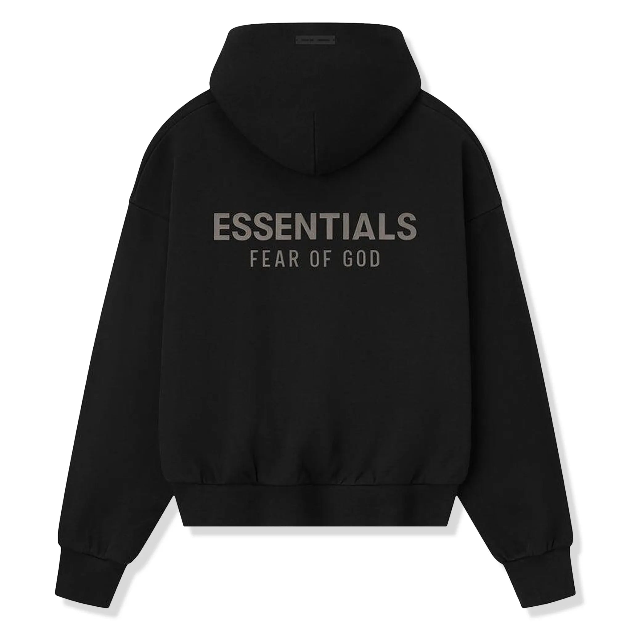 Fear Of God Essentials Classic Fleece Jet Black Hoodie (FW25) Secondary image