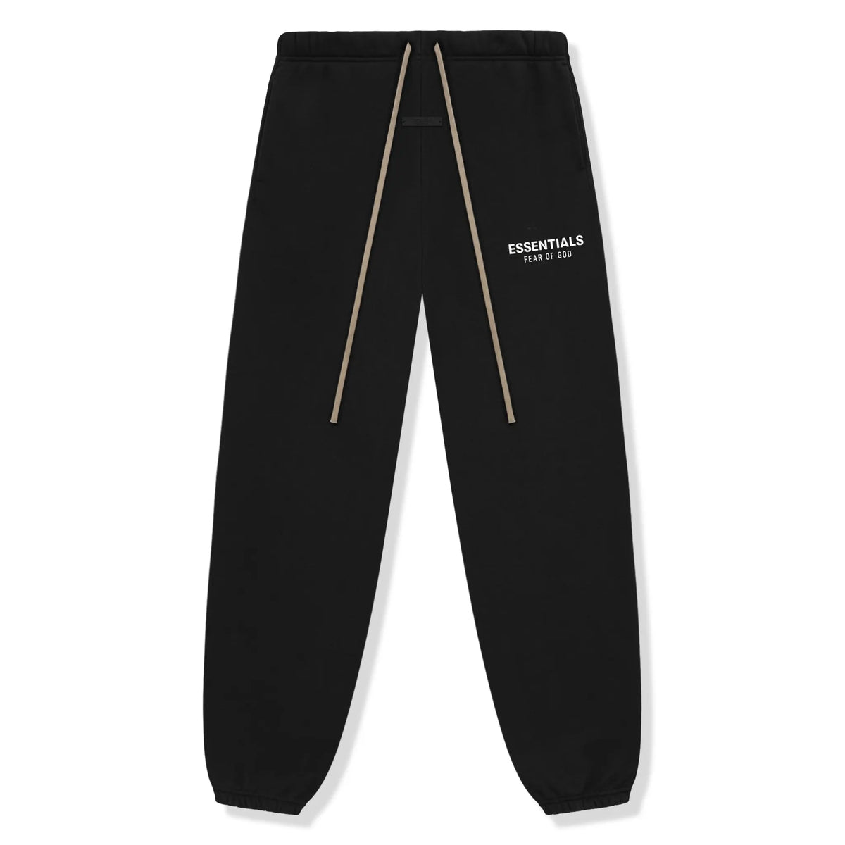 Fear Of God Essentials Fleece Black Sweatpants (FW24) Main image