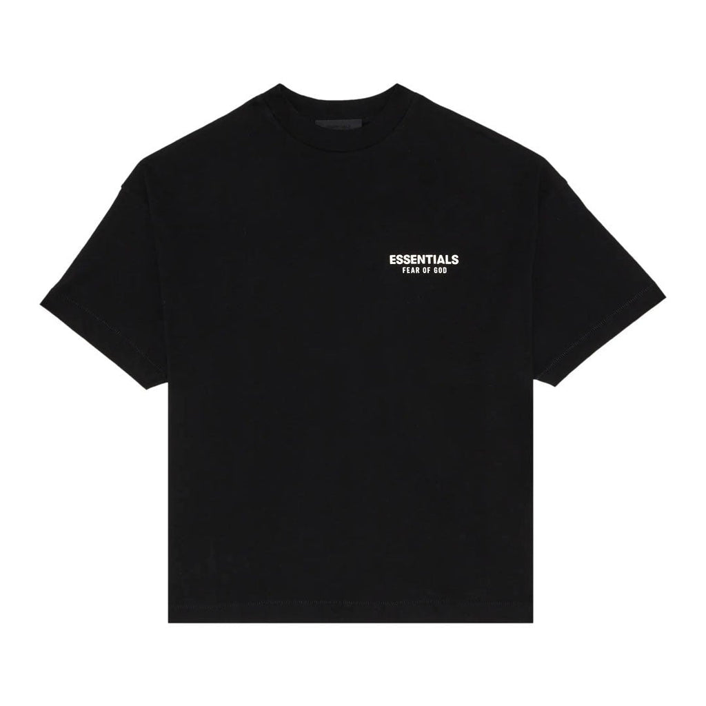 Fear of God Essentials Jersey Crewneck Tee Black White