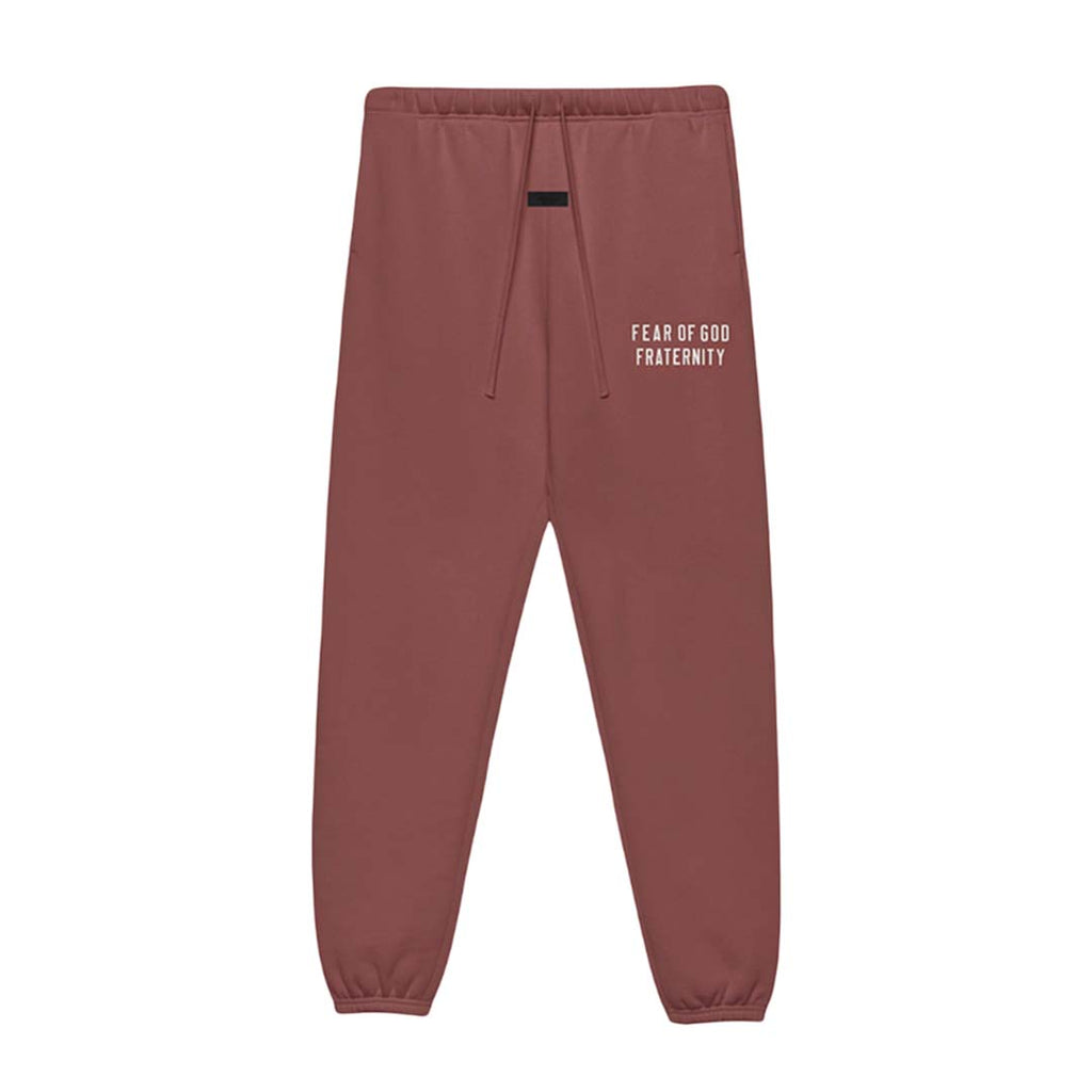 Fear of God Essentials KIDS Crimson Heavy Fleece Sweatpants