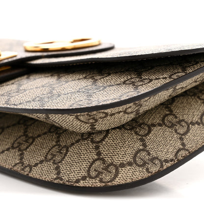 GG Supreme Monogram Textured Dollar Calfskin Blondie Belt Bag Beige Ebony New Acero