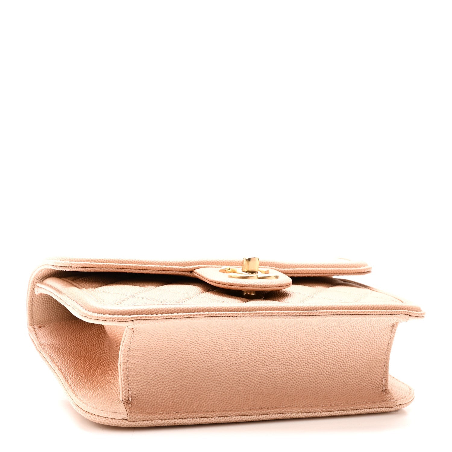 Caviar Quilted Sunset On The Sea Waist Bag Beige