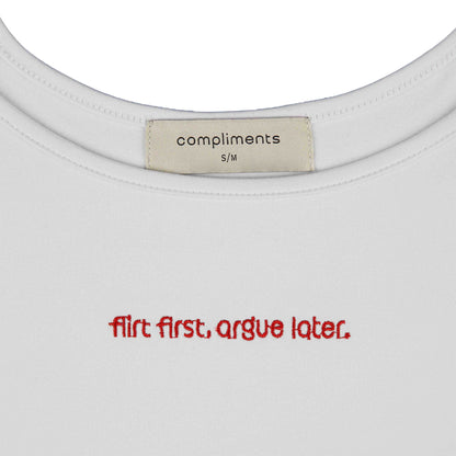 Compliments Flirt First, Argue Later Women&