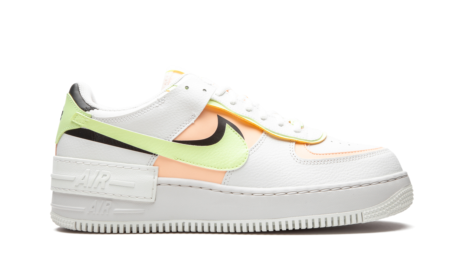 AIR FORCE 1 SHADO MNS WMNS "White / Barely Volt / Crimson Tint" CI0919 107