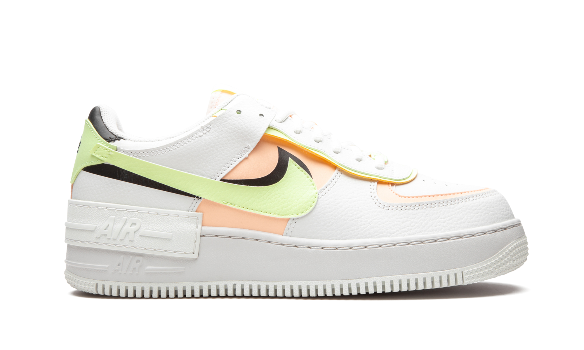 AIR FORCE 1 SHADO MNS WMNS "White / Barely Volt / Crimson Tint" CI0919 107