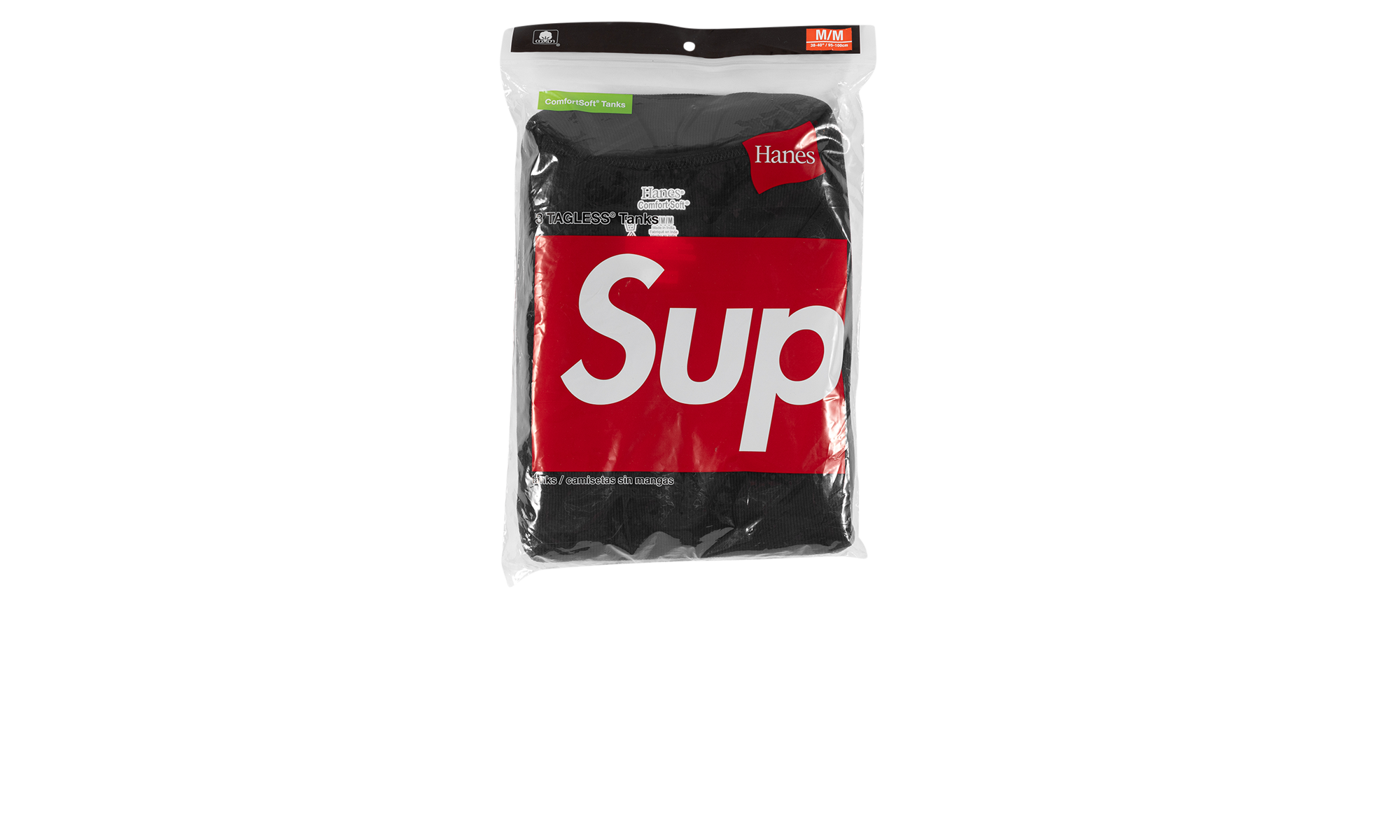 Hanes Tagless Tank Tops 3 Pack "Black" SU10525