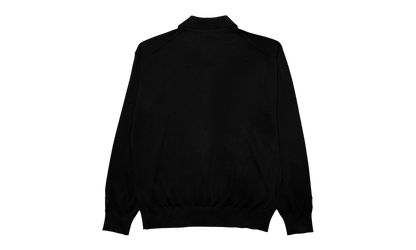 Switchblade Leather Cross Patch Cashmere Cardigan "Black" CHRM1722