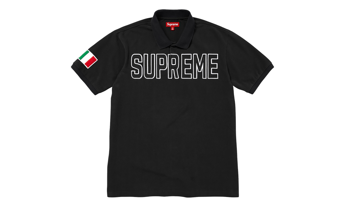 Twill Appliqué Polo "FW25 - Black" SU27549