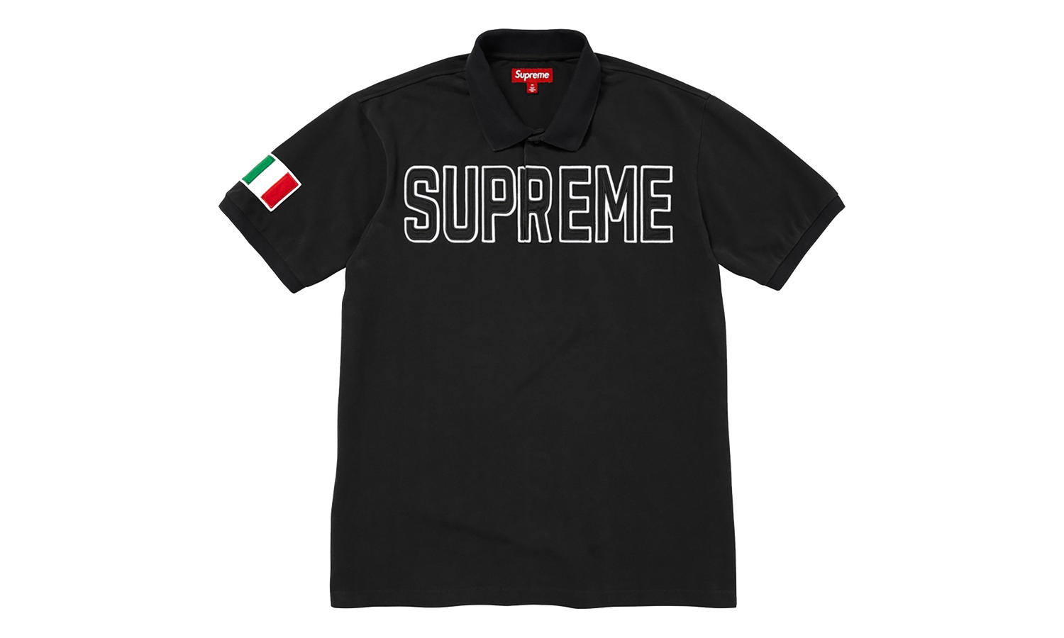 Twill Appliqué Polo "FW25 - Black" SU27549