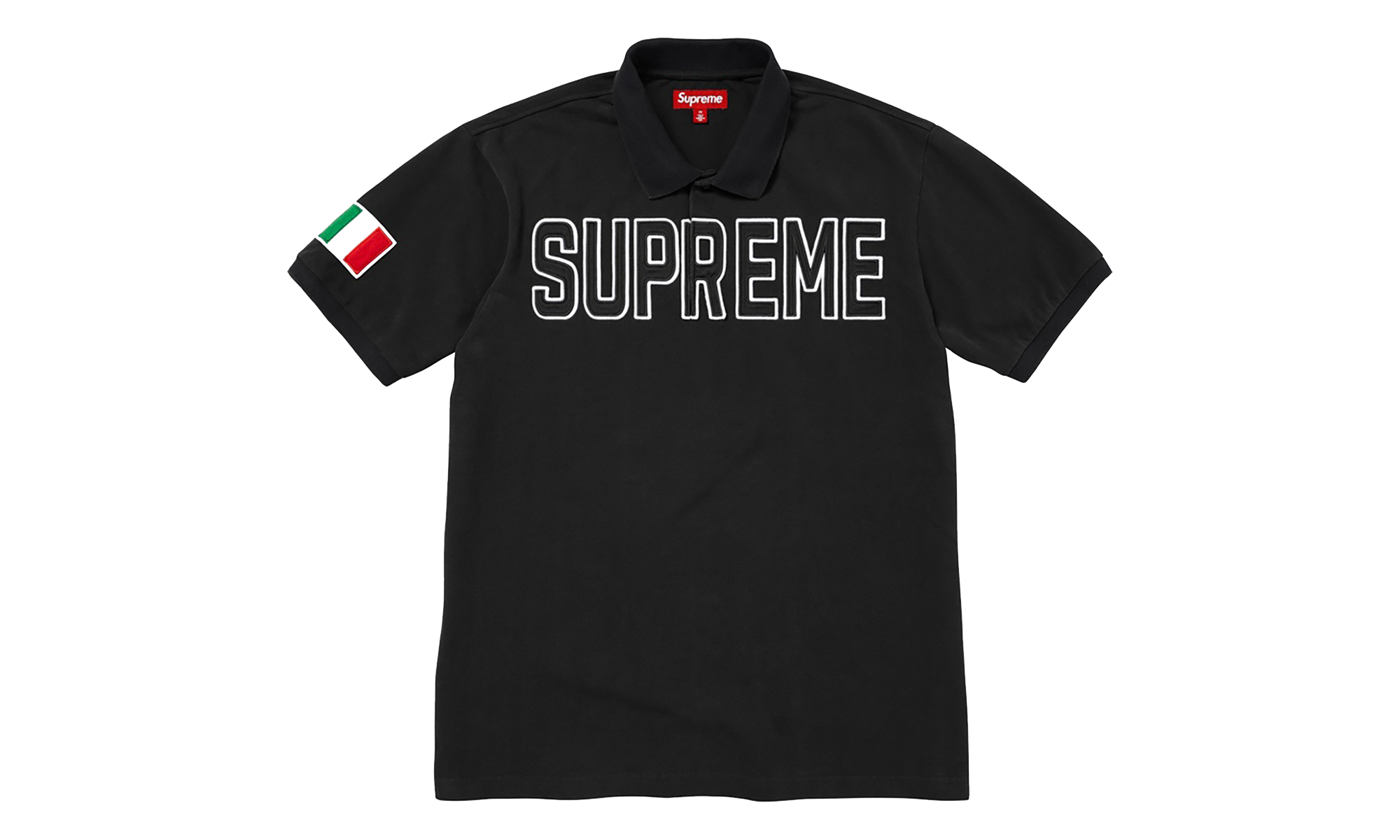 Twill Appliqué Polo "FW25 - Black" SU27549