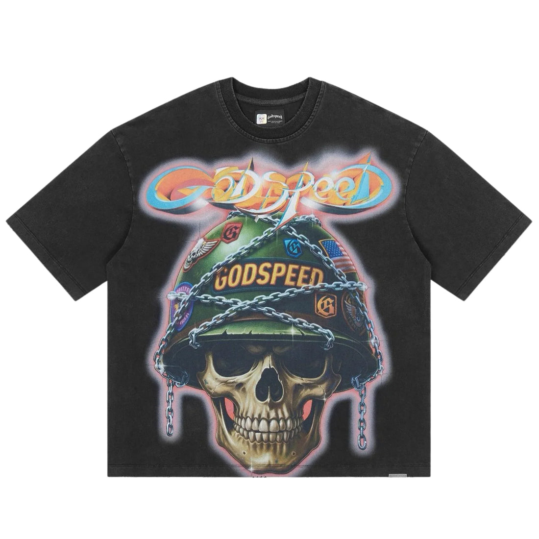 Godspeed "Badges of Honor" Tee (Black Wash)