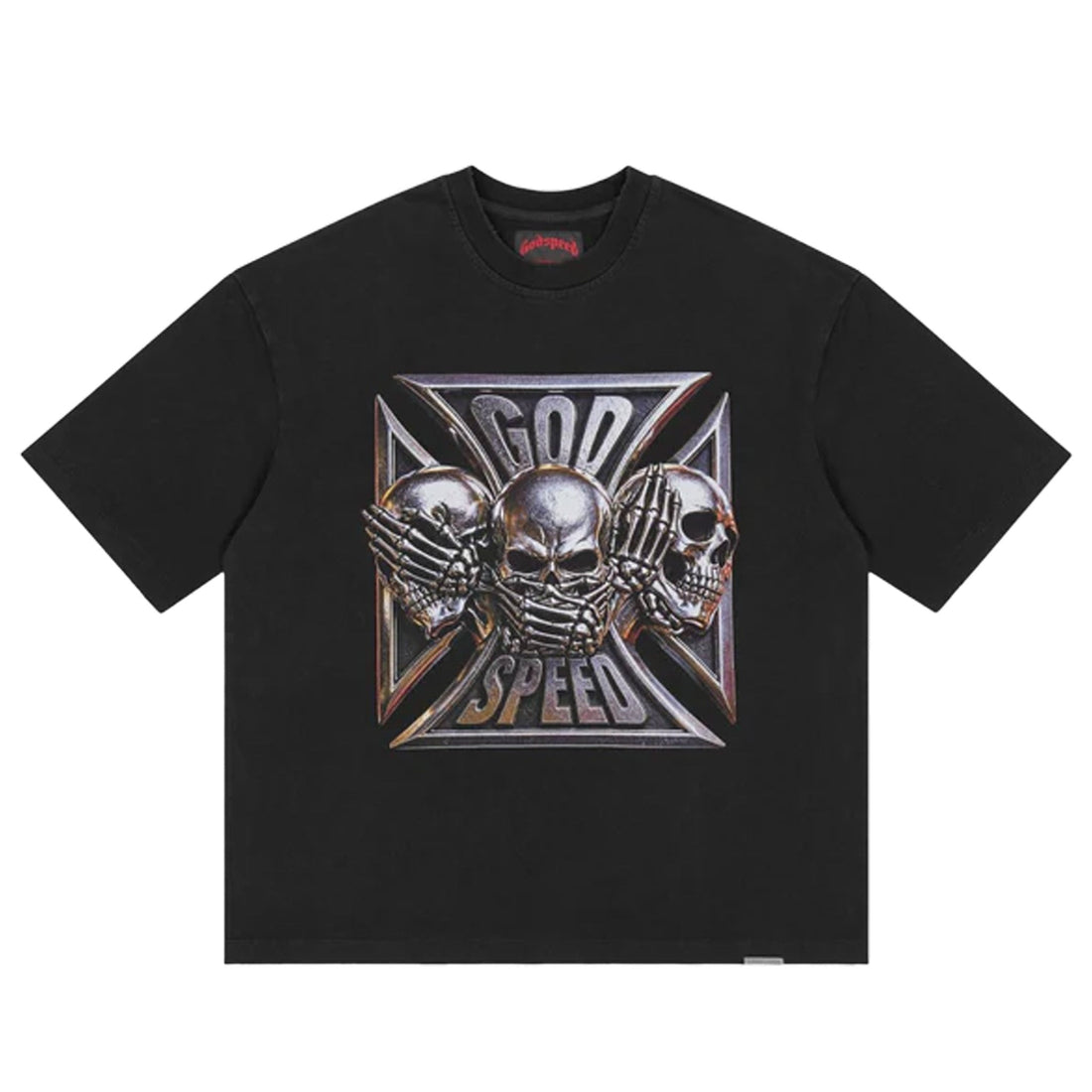 Godspeed Omerta Tee Black Wash