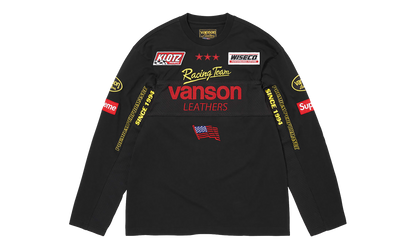 Vanson Leathers® L/S Top "SS26 - Black" SU27022