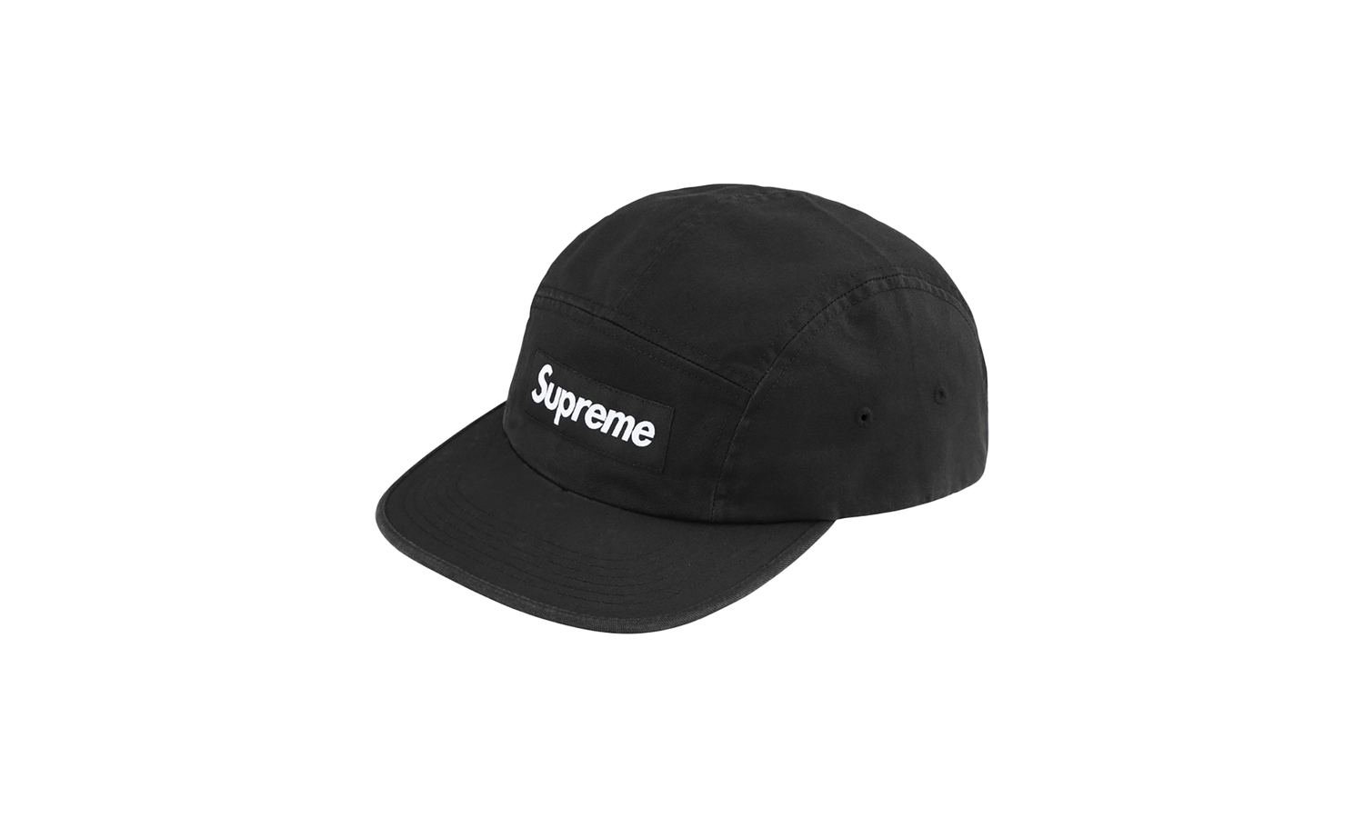 Supreme Washed Chino Twill Camp Cap "FW24 - Black" SU564