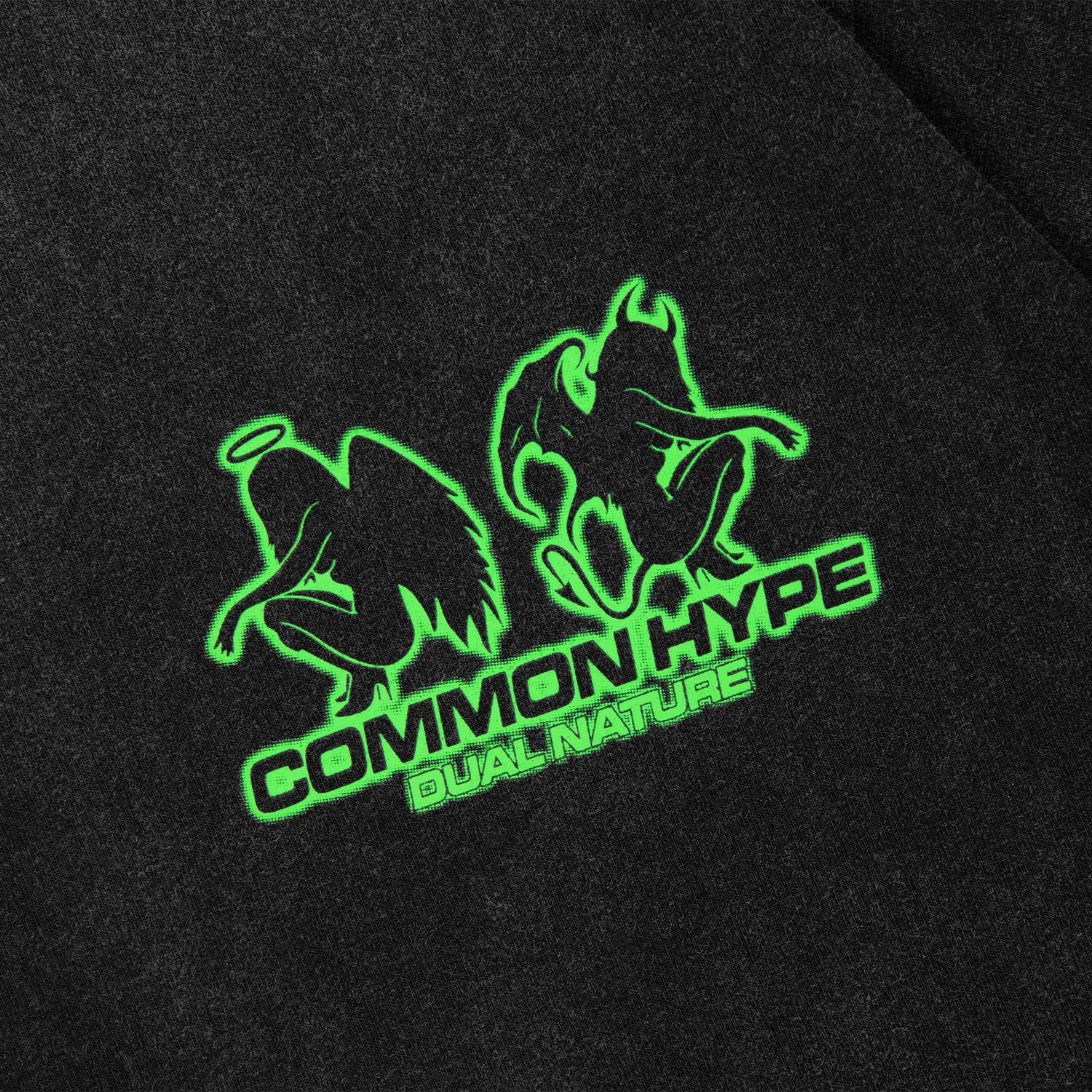 Common Hype Dual Nature Tee Washed Black