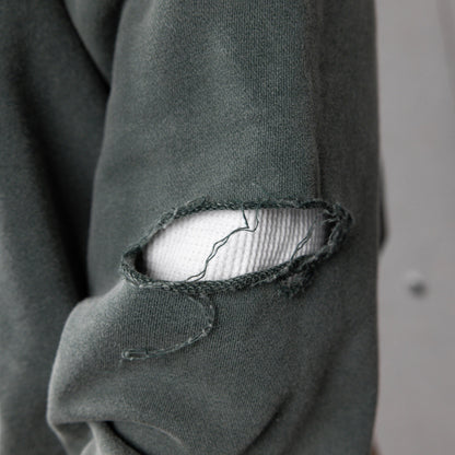 Commons Reversible Thermal Zip Up Faded Green/White