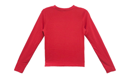 Bad Seed CH Embroidered Bad Long Sleeve T-shirt "Red" CHRM0783