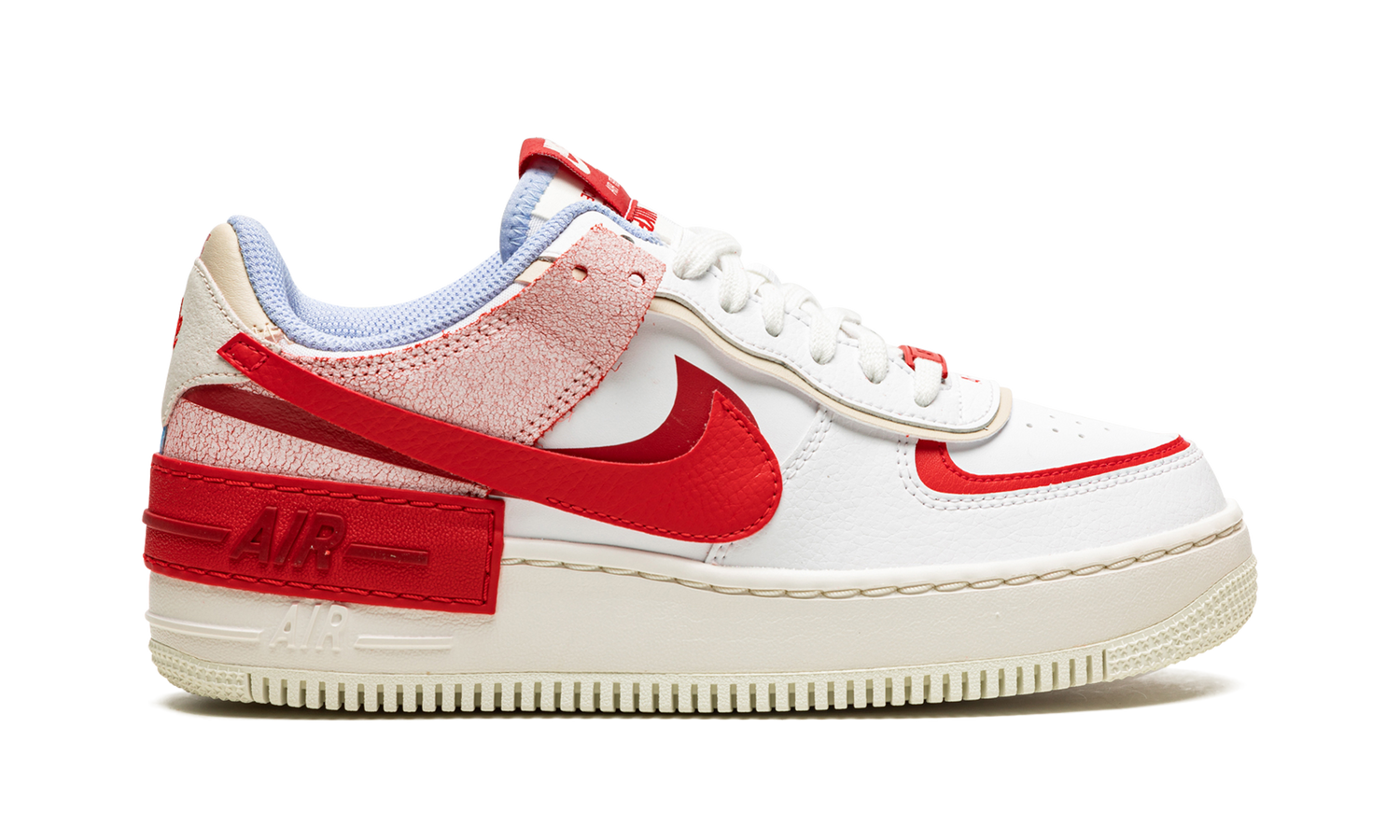 AIR FORCE 1 LO SHADO MNS WMNS "Red Cracked Leather" CI0919 108