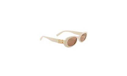 06ZS Signature Logo Sunglasses WMNS "Milk - Brown" 0MU 06ZS 21D90Q