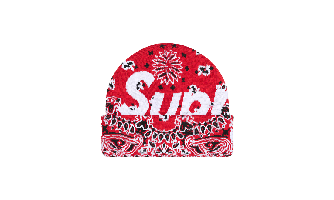 Bandana Big Logo Beanie "FW24 - Red Bandana" SU898