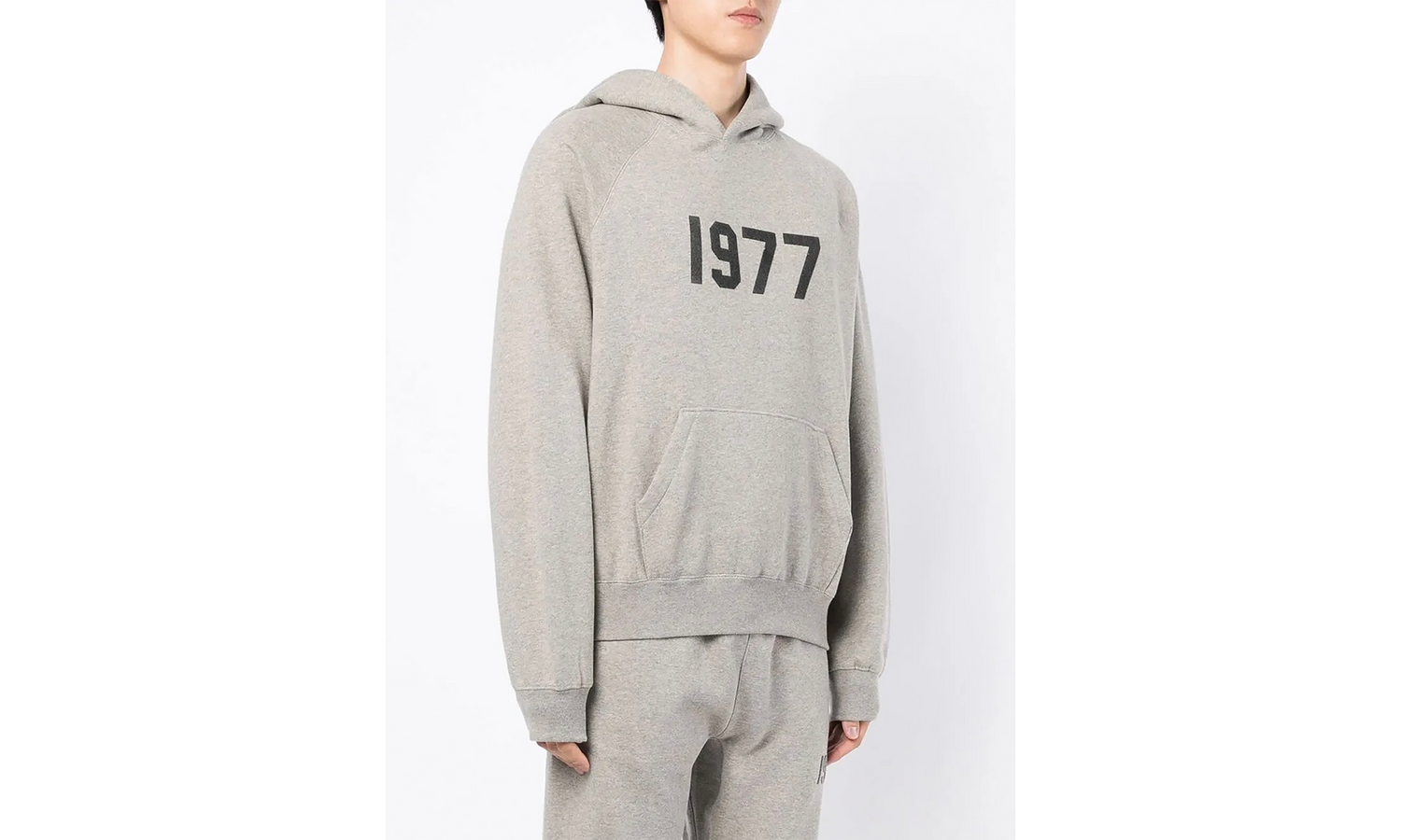 1977 Essentials Hoodie "Dark Oatmeal" 192BT212053F