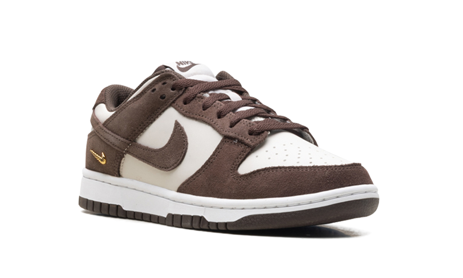 Dunk Low Suede WMNS "Light Orewood Brown / Baroque Brown / White" IO4244 102