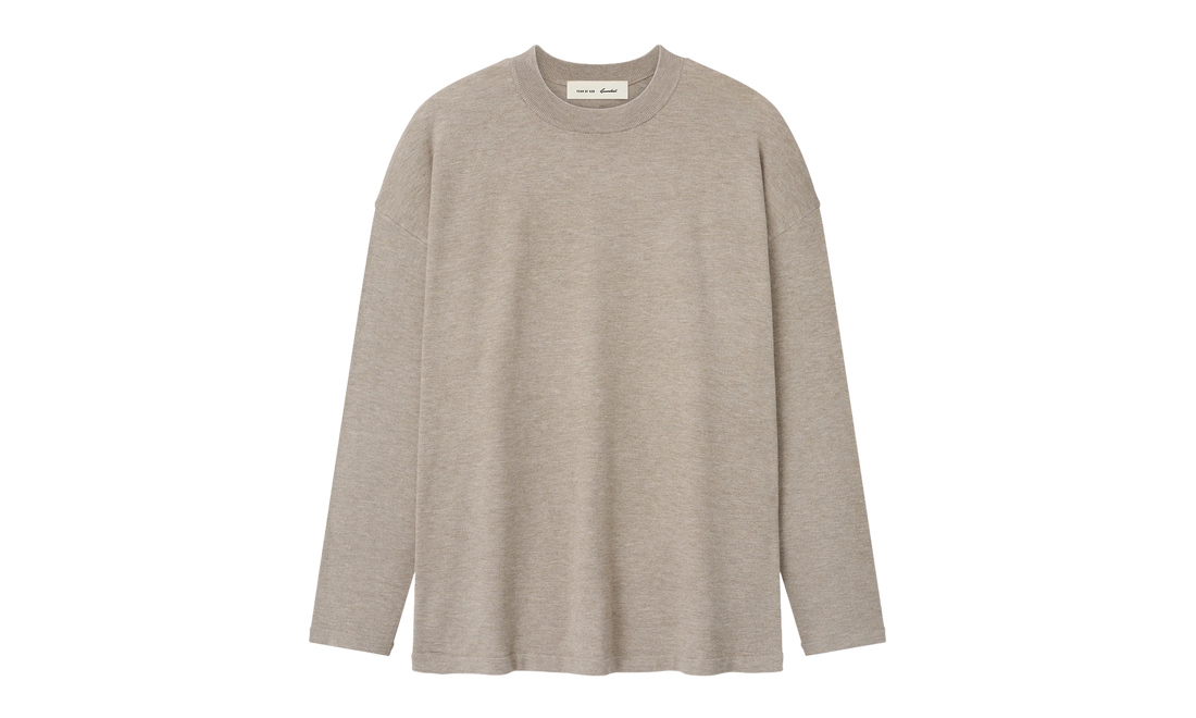 Essentials Soft Knit Long Sleeve Tee "Seal Heather" RW00313 0135