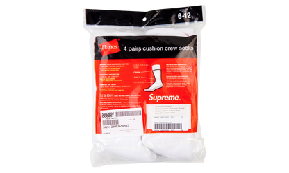 Hanes Socks (4) "White" SU0913
