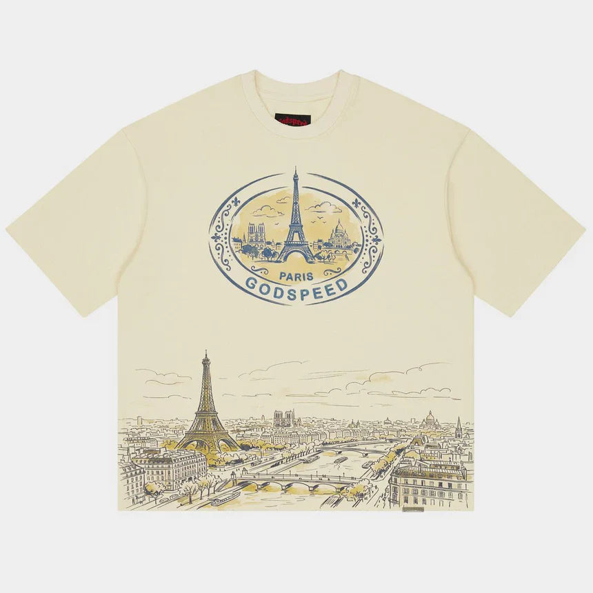 GODSPEED Paris Skyline T-shirt Mens Apparel