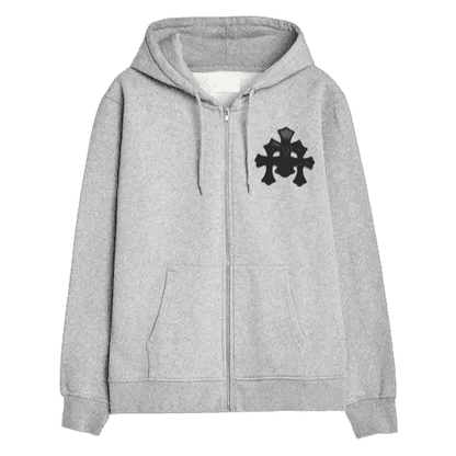 Chrome Hearts Grey Pullover Hoodie