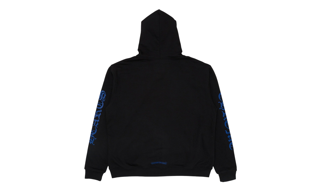 Vertical Logo Zip-Up Hoodie "Black / Blue" CHRM0953