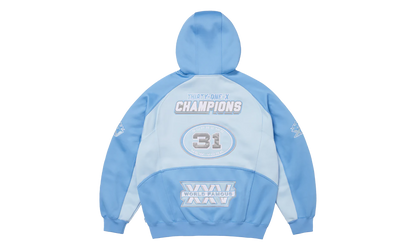 Football Zip Up Hooded Sweatshirt "FW25 - Light Blue" SU26735