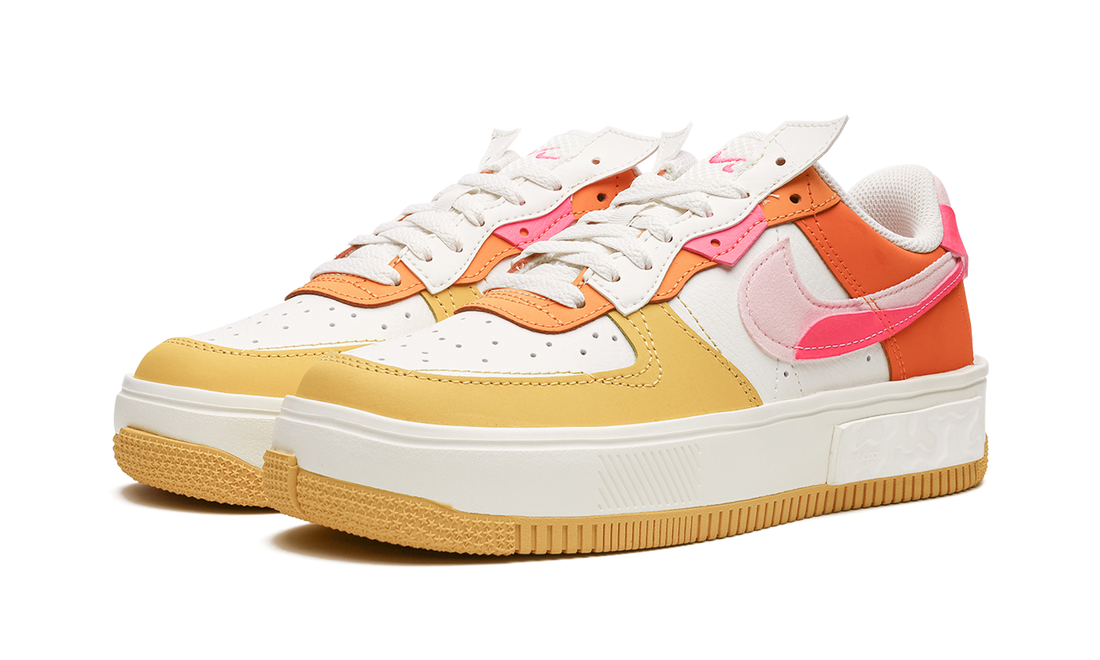 AIR FORCE 1 FONTANKA MNS WMNS "Summit White/Solar Flare/Medium Soft Pink/Hyper Pink" DX2675 100