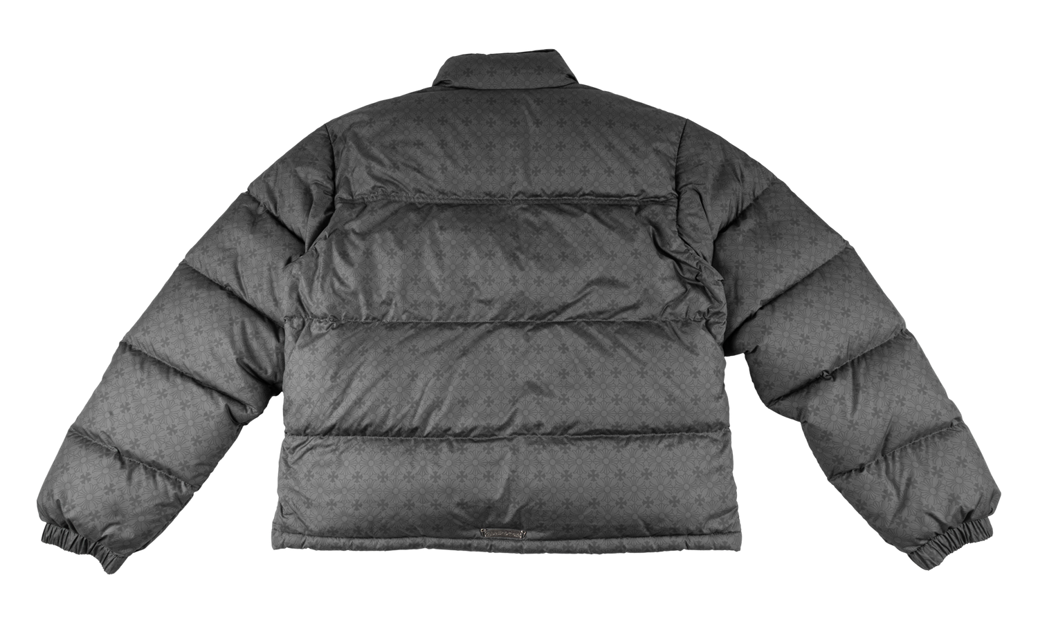 Monogram Print Down Puffer Jacket "Charcoal Grey" CHRM1285