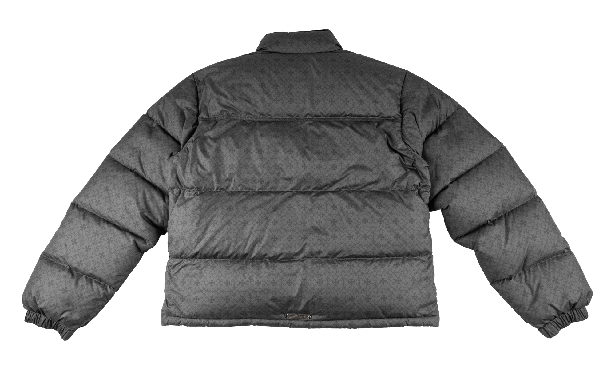 Monogram Print Down Puffer Jacket "Charcoal Grey" CHRM1285