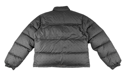 Monogram Print Down Puffer Jacket "Charcoal Grey" CHRM1285