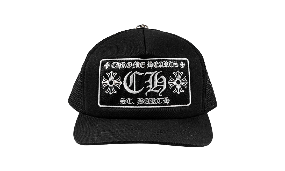St. Barth Exclusive CH Patch Trucker Hat "Black / White" CHRM1211