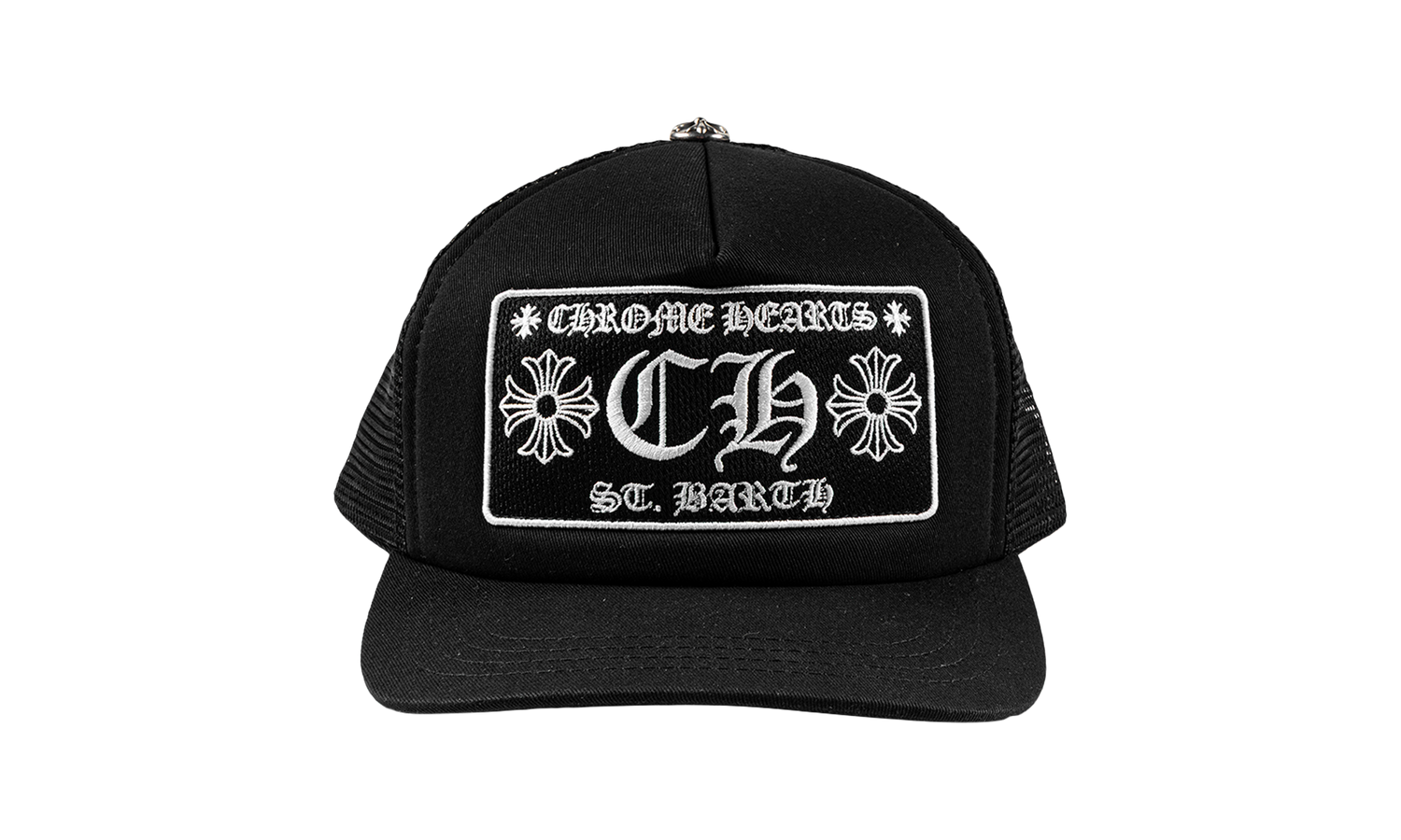 St. Barth Exclusive CH Patch Trucker Hat "Black / White" CHRM1211