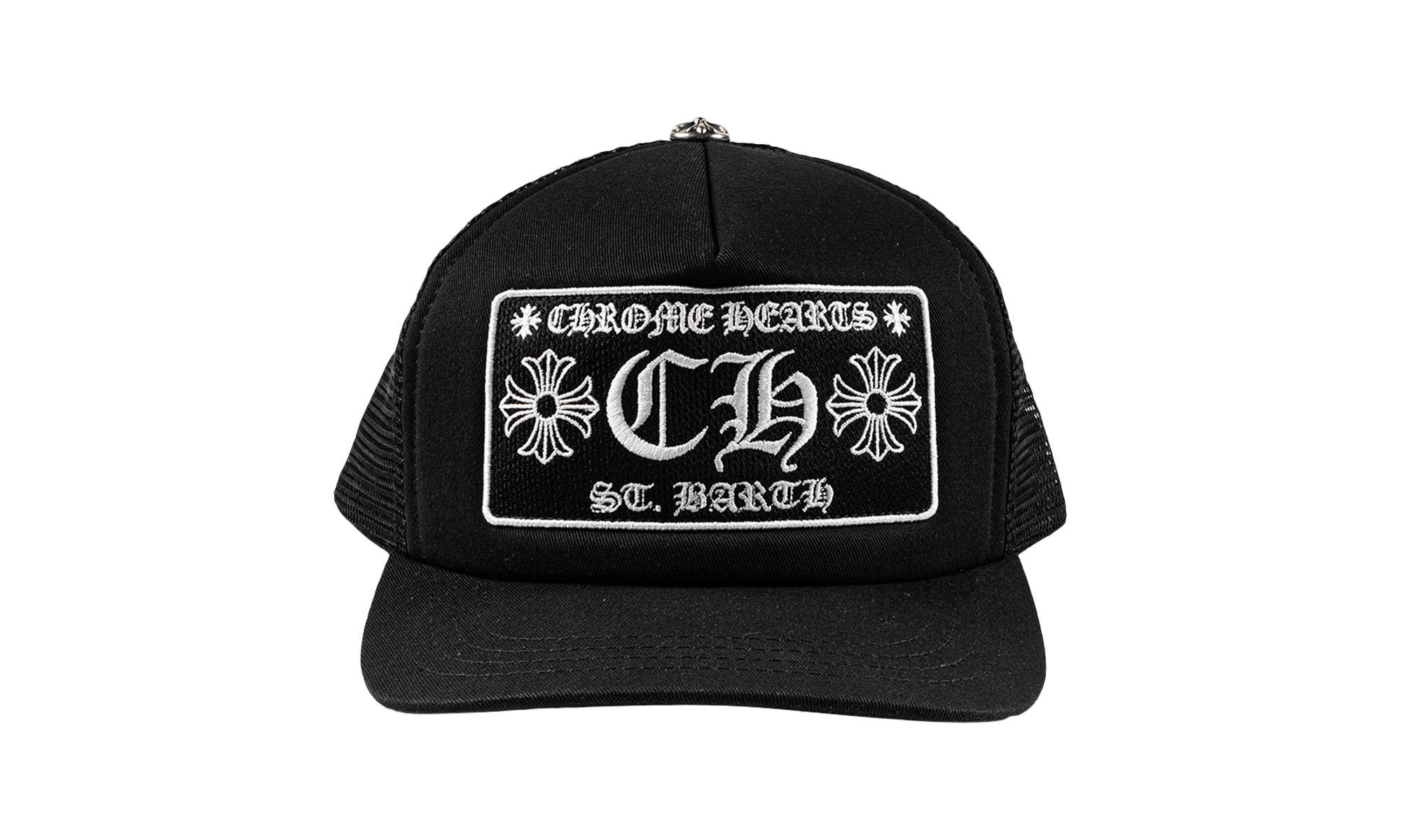 St. Barth Exclusive CH Patch Trucker Hat "Black / White" CHRM1211