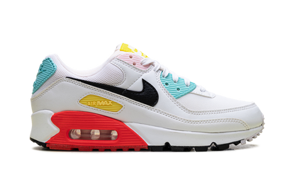 Air Max 90 WMNS "White / Black / Pink Foam / Bright Crimson" FZ3622 100