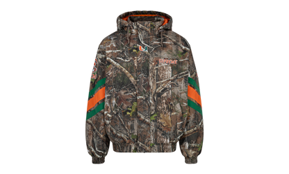 Mitchell &amp; Ness® NCAA Hooded Stadium Jacket "University of Miami" SU790