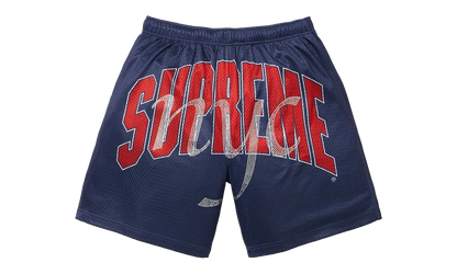 Rhinestone Mesh Short "SS26 - Navy" SU27996