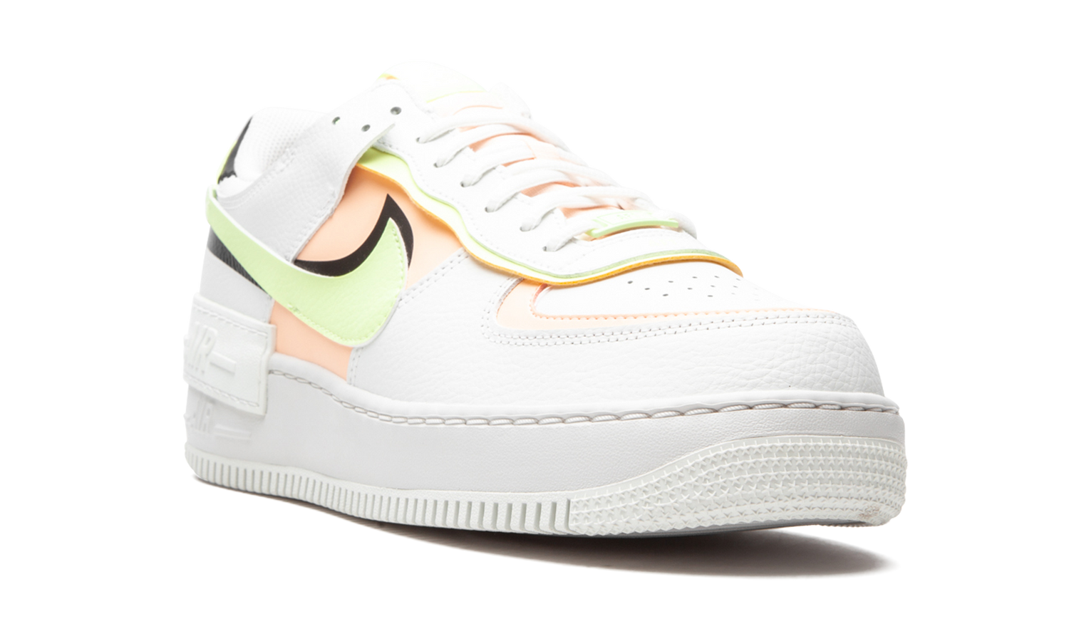 AIR FORCE 1 SHADO MNS WMNS "White / Barely Volt / Crimson Tint" CI0919 107