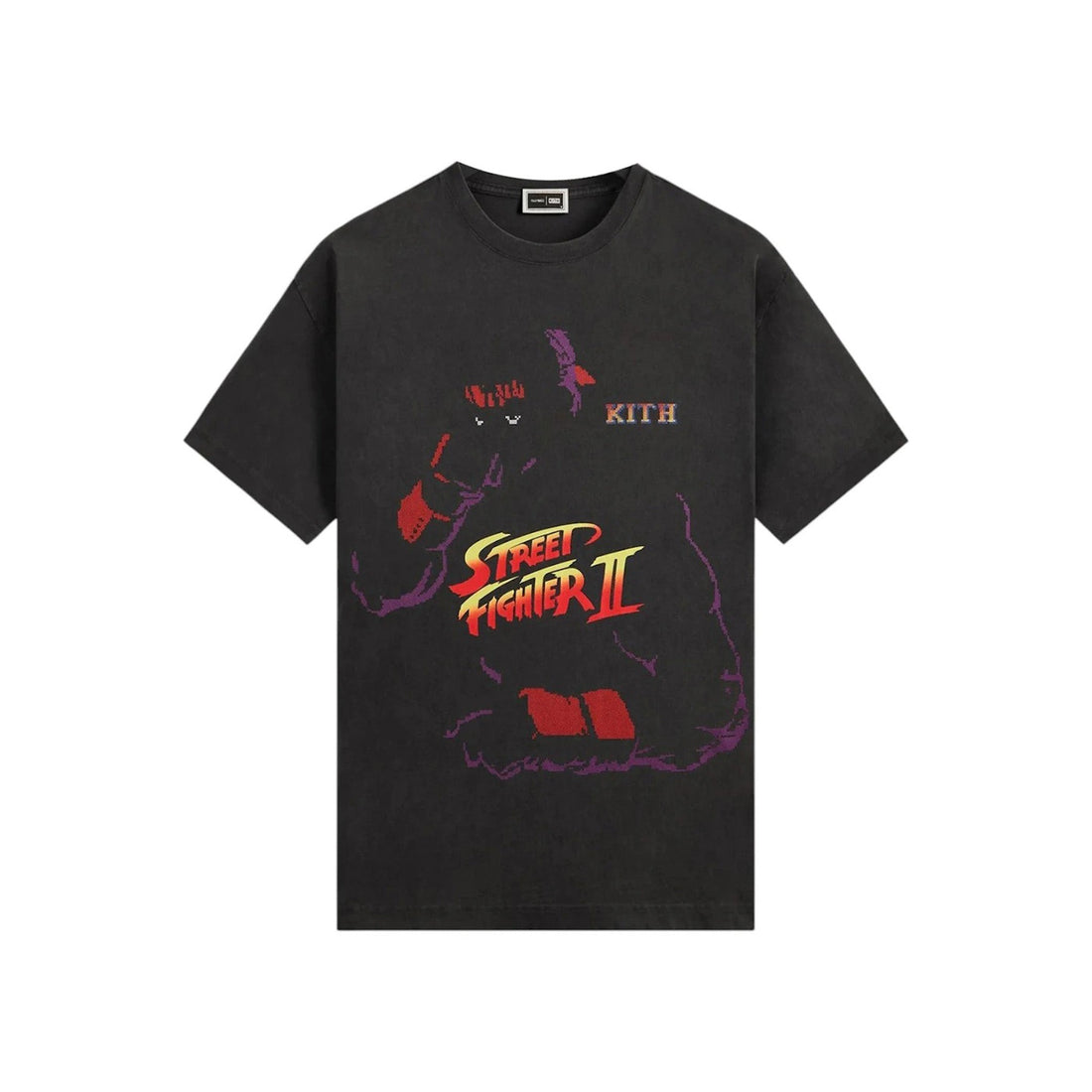 Kith x Capcom Ryu Needle Point Vintage Tee Black