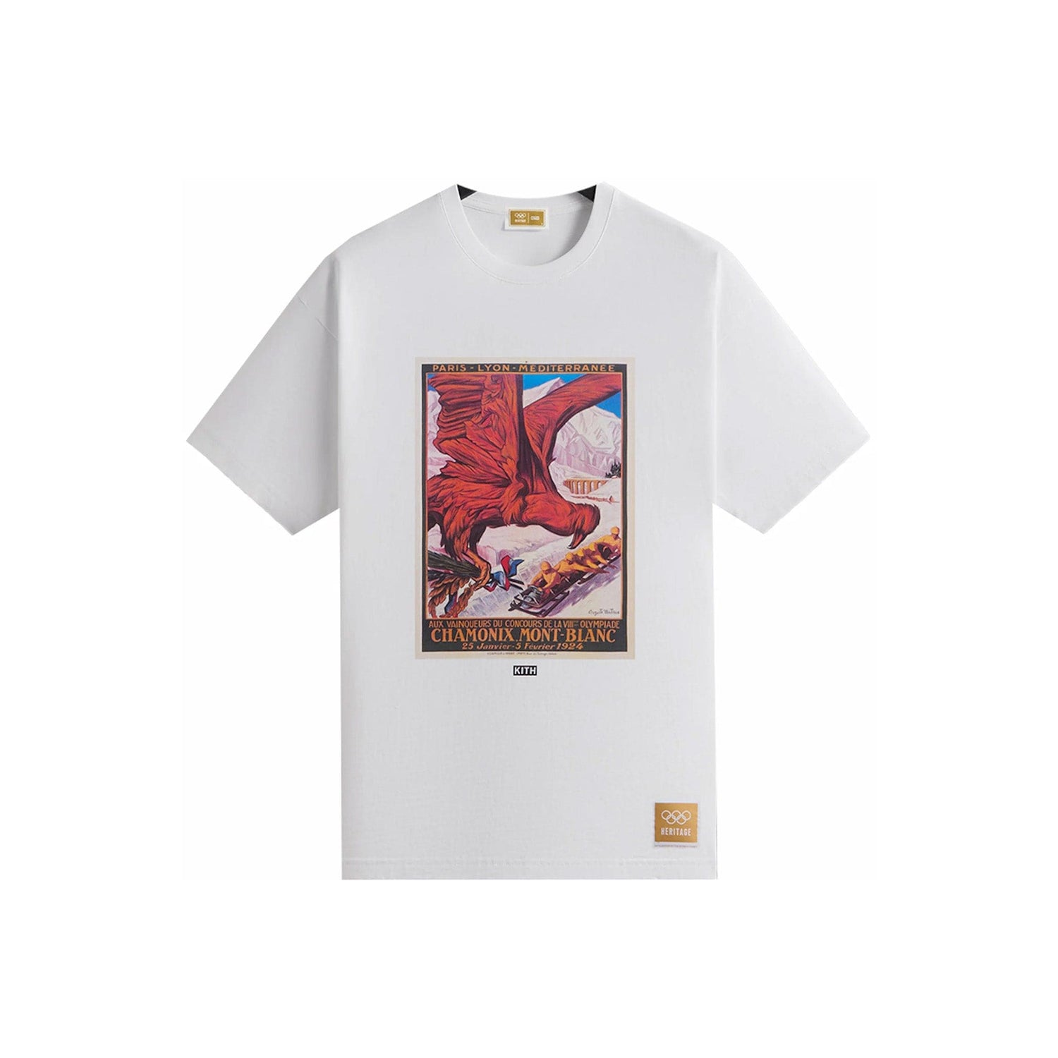Kith Olympics Heritage Chamonix 1924 Vintage Tee White