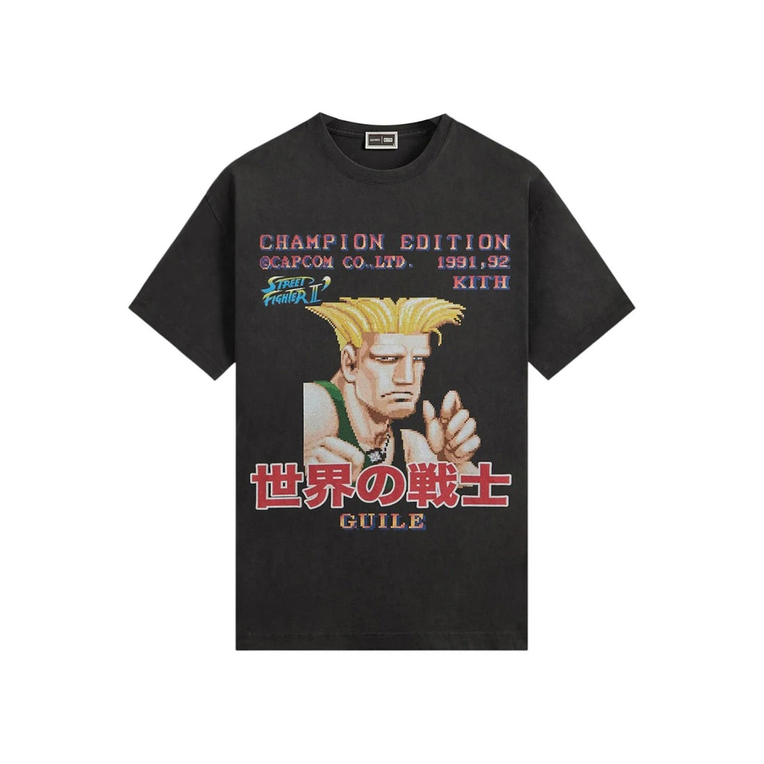 Kith x Capcom Guile Champion Edition Vintage Tee Black