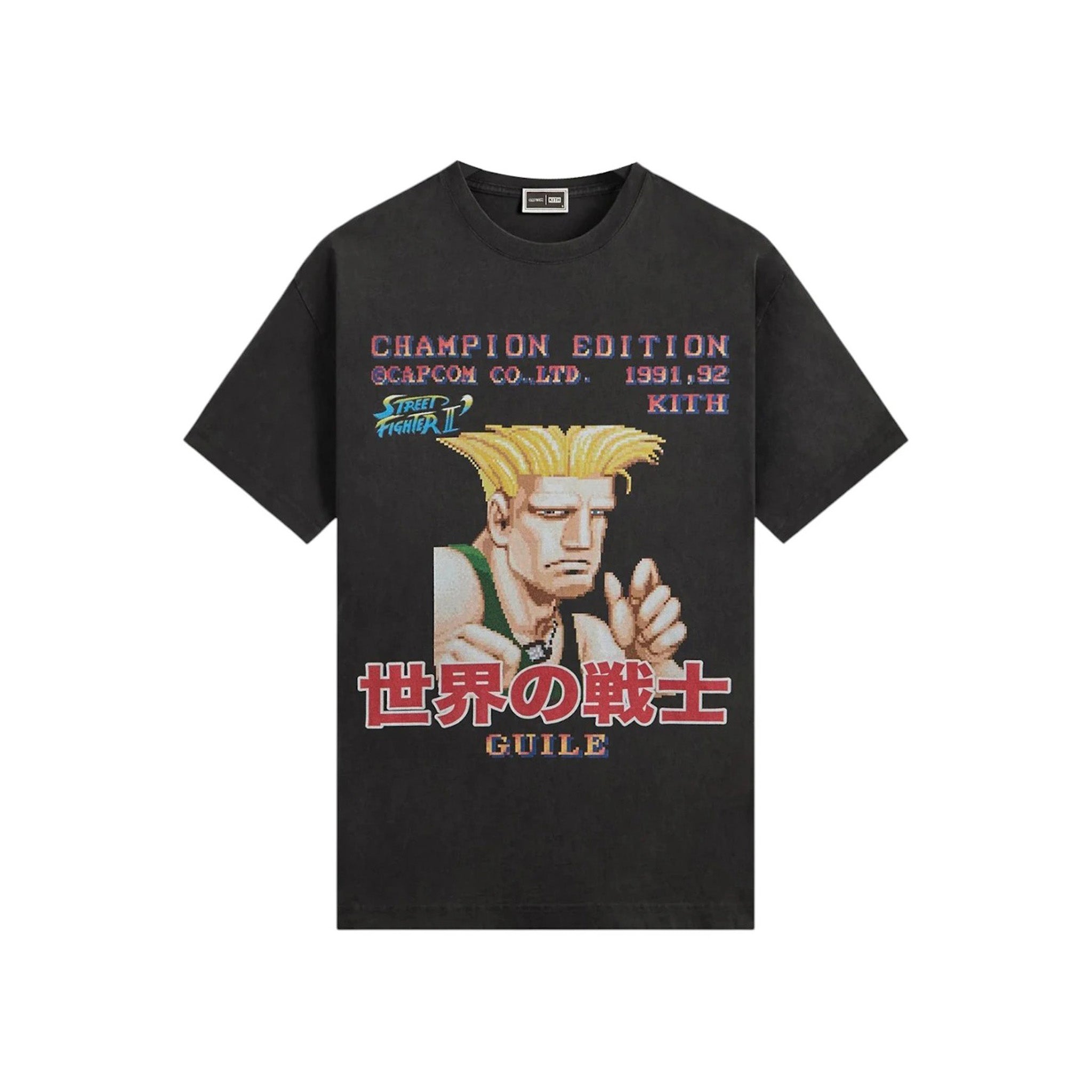 Kith x Capcom Guile Champion Edition Vintage Tee Black
